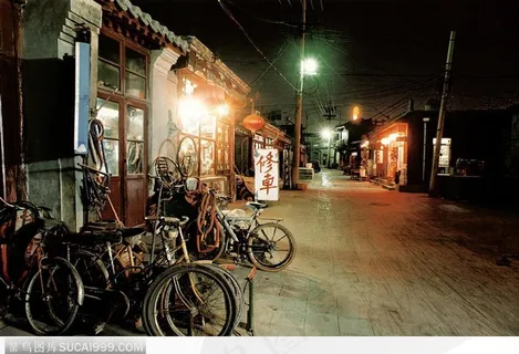 北京印象-古老的胡同夜景