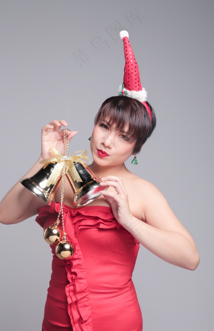 圣诞美女艺术写真图片