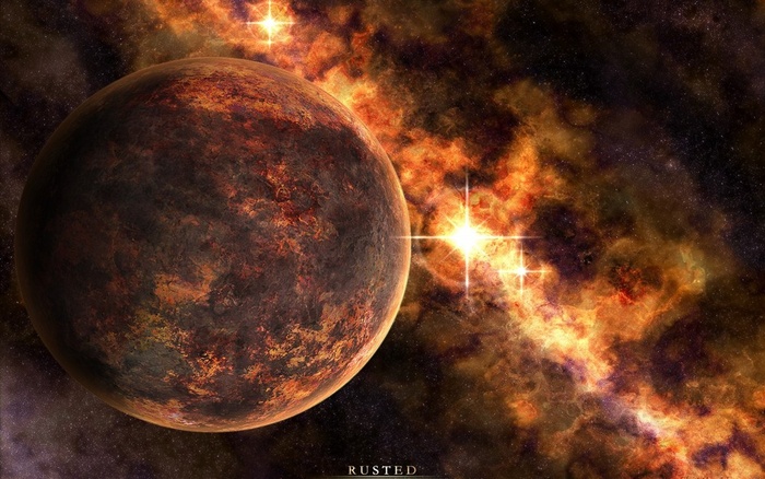 火焰星球表面高清