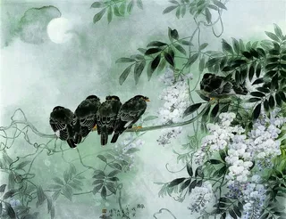 古典韵味花鸟工笔画