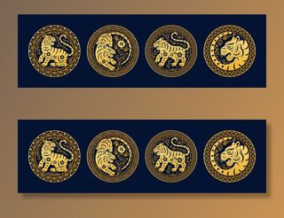 设计 2022年 虎年 背景