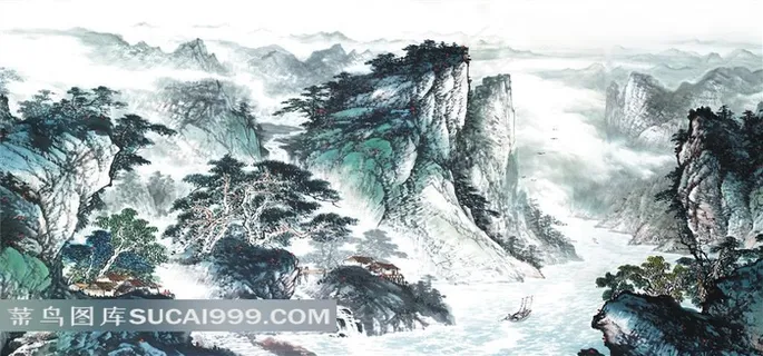 水墨风景艺术山水图片 水墨风景艺术山水图片