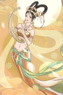复古中国风国潮神话人物敦煌插画仙女手绘海报背景PSD设计素材 复古中国风国潮神话人物敦煌插画仙女手绘海报背景PSD设计素材