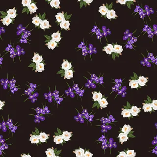 花卉唯美手绘花朵面料纹理手机壳布料面料印花服装矢量图案素材