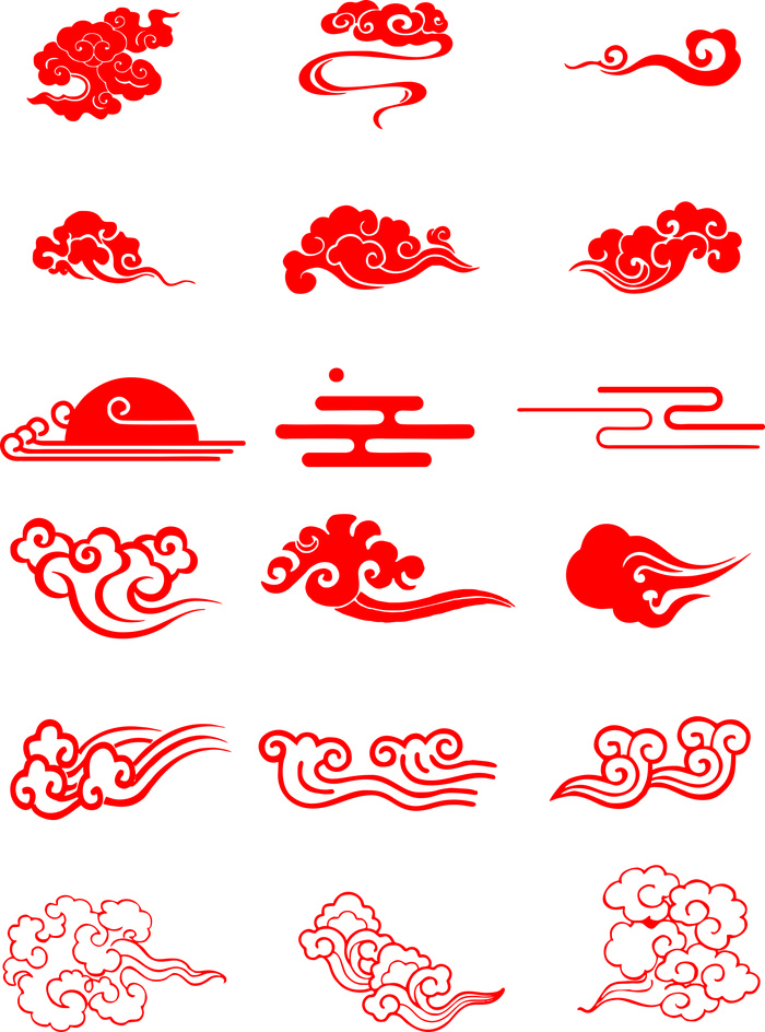 矢量中式边框边纹