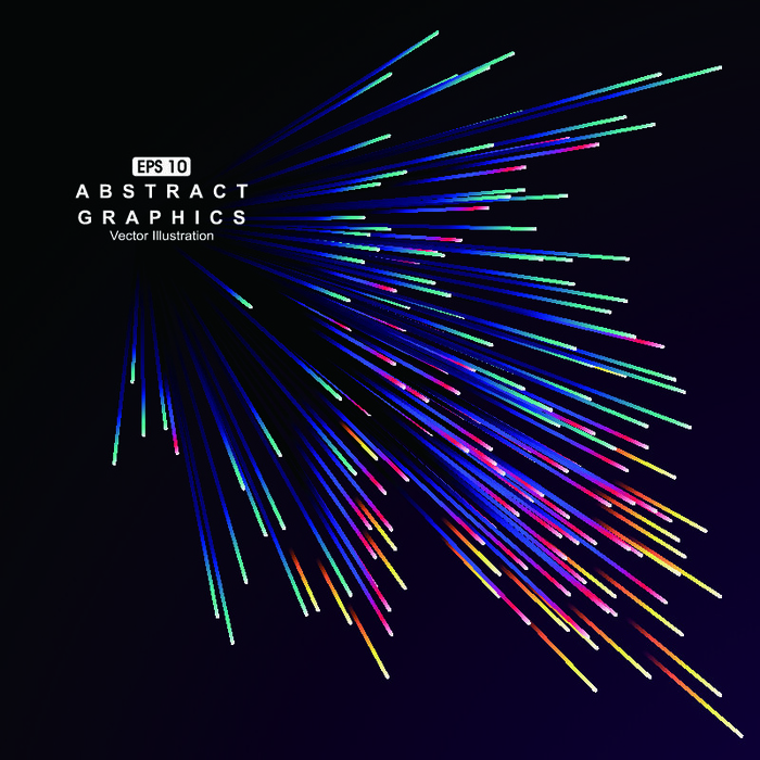 几何抽象粒子线条光线科技感网页banner展板背景AI矢量设计素材