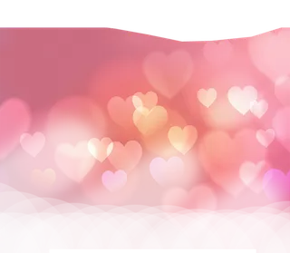 卡通爱心情人节