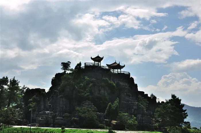 重庆万盛石林风景素材