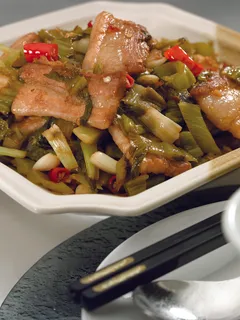 CXC02363客家咸菜炒咸肉26元例 CXC02363客家咸菜炒咸肉26元例