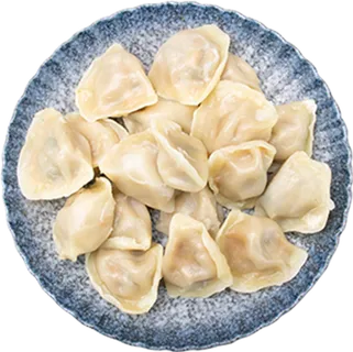 一盘饺子食物免扣素材