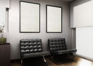 海报样机 室内质感画框 暗色系 (1)