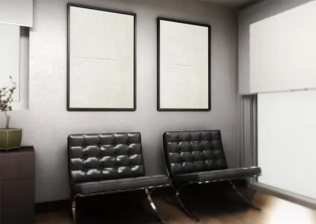 海报样机 室内质感画框 暗色系 (1) 海报样机 室内质感画框 暗色系 (1)