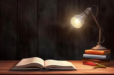 书桌书籍学习阅读背景