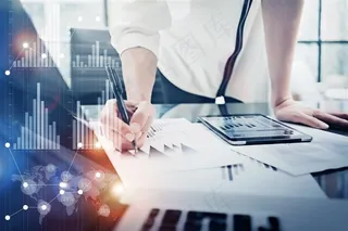 正在工作的工作人员商务海报高清素材