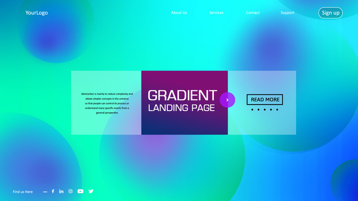 炫丽时尚抽象主视觉KV展板背景9