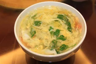 番茄蛋花汤美食图片