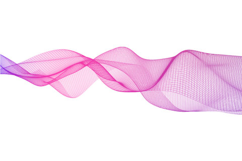 紫红色波纹渐变线条科技电商免抠png