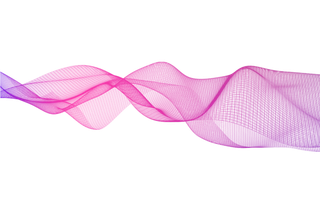 紫红色波纹渐变线条科技电商免抠png