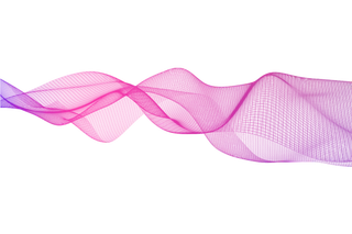 紫红色波纹渐变线条科技电商免抠png