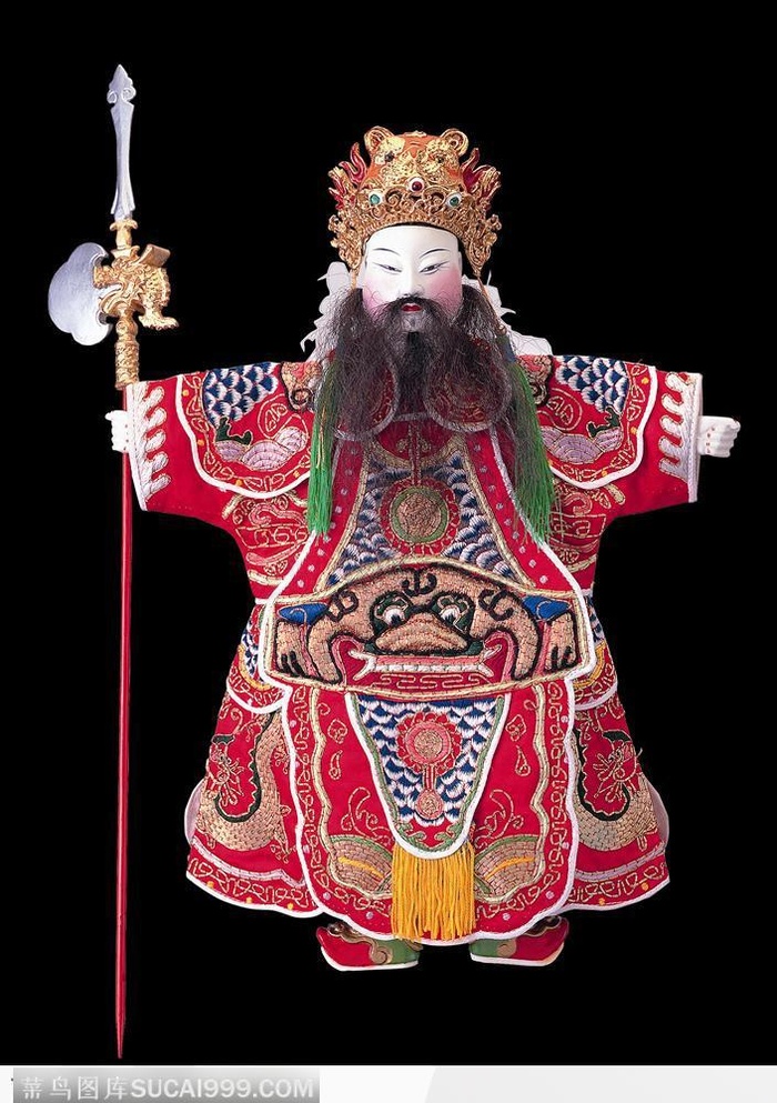 中华传统戏偶-威武的武将