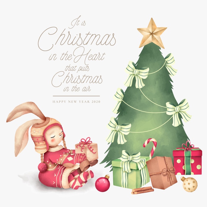 圣诞节圣诞树圣诞老人闪亮装饰电商促销折扣海报