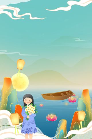 中式古典国潮来袭海报展板宣传背景图PSD设计PS模板素材