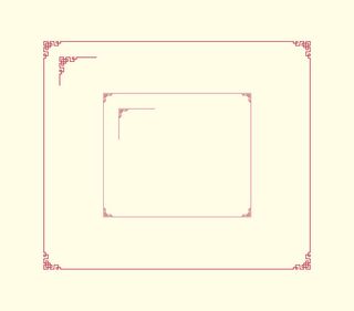 中国风古典传统图案边框纹理祥云灯笼装饰线条PSD背景素材