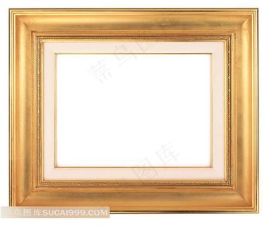 欧式木色油画框素材