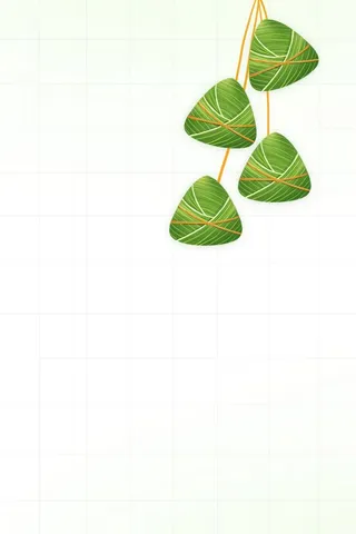 端午渐变极简绿色粽子海报背景