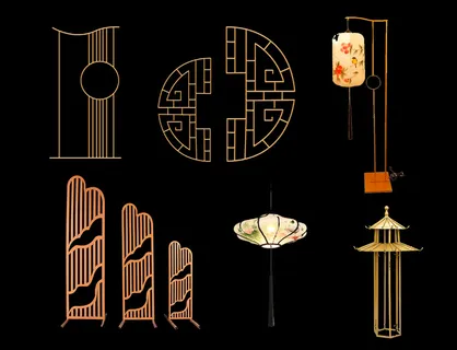 婚礼中式道具屏风