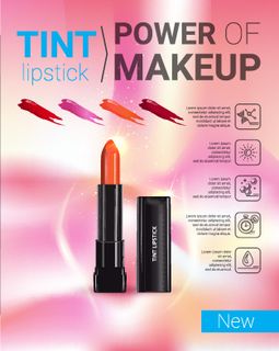 化妆品使用说明书彩妆科幻底图