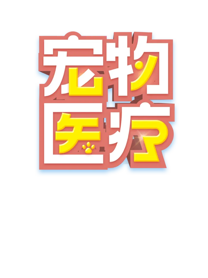 宠物医疗美术字