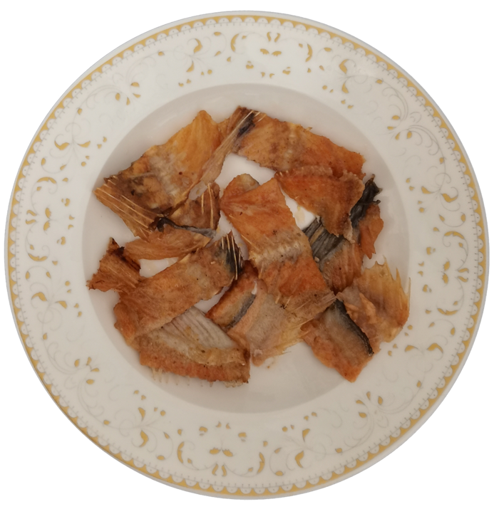 香煎三文鱼骨鱼排油炸香烤空气炸锅免抠实拍摄影元素素材