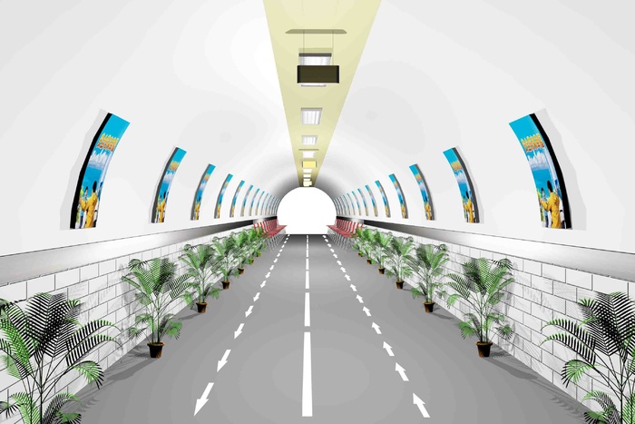 3D立体空间展示背景psd模版下载