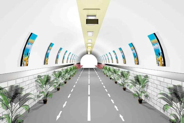 3D立体空间展示背景psd模版下载