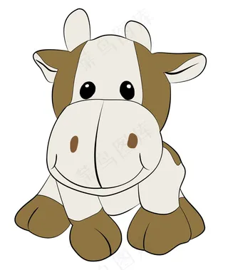 卡通牛图片