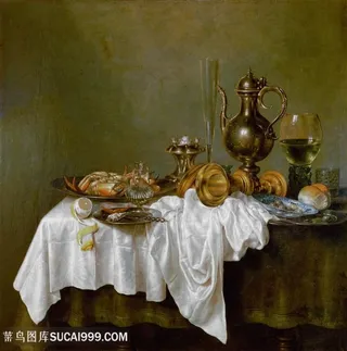 静物杯子器皿油画