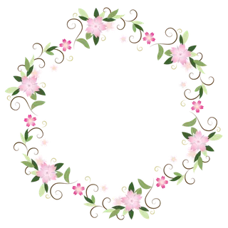 春天浪漫粉红色樱花手绘樱花梅花桃花花朵图片PNG免扣素材