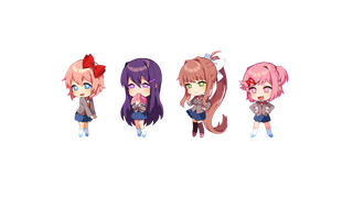 免抠卡通美少女