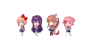 免抠卡通美少女