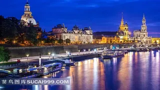 欧洲城市夜晚灯光美景图片