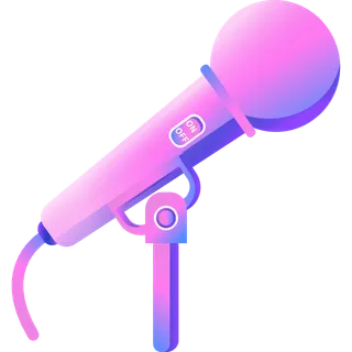 麦克风简笔画元素