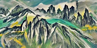 中国画国风山水画