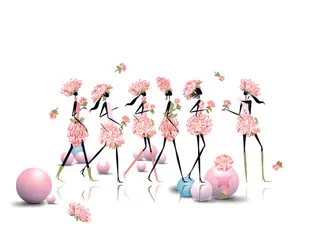 矢量图女神节素材38妇女节