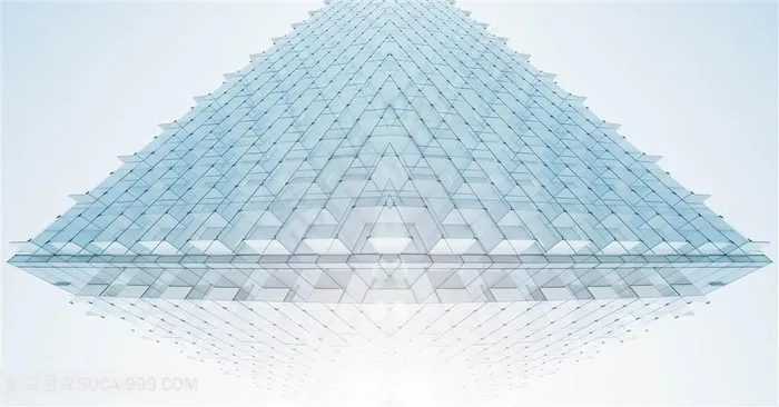 规则建筑线条矩形浅色白色背景