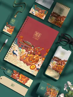 国潮风中式文创智能样机