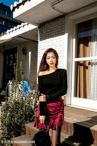 超高清韩国气质美女户外写真图片