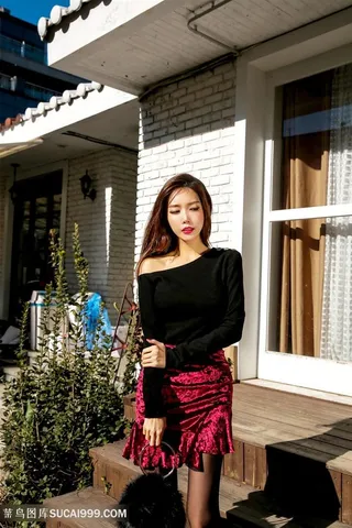 超高清韩国气质美女户外写真图片