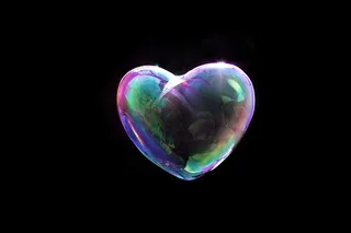 炫彩渐变泡泡图片