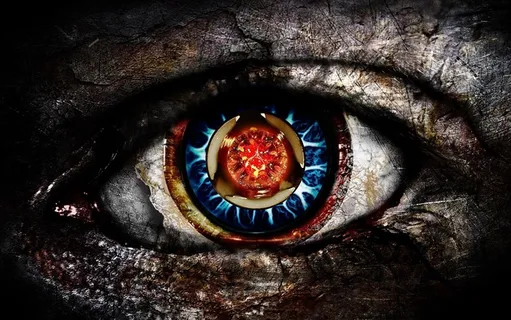 人体器官眼部特写创意图片